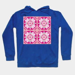 Elegant Pink Seamless Pattern Hoodie